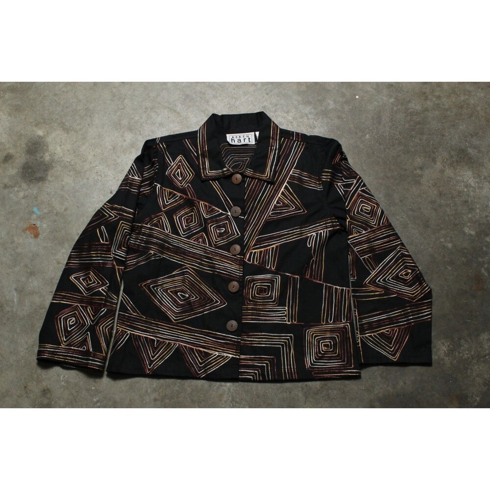 VIntage 90's Keren Hart 100% Cotton Light-Weight Jacket - Medium